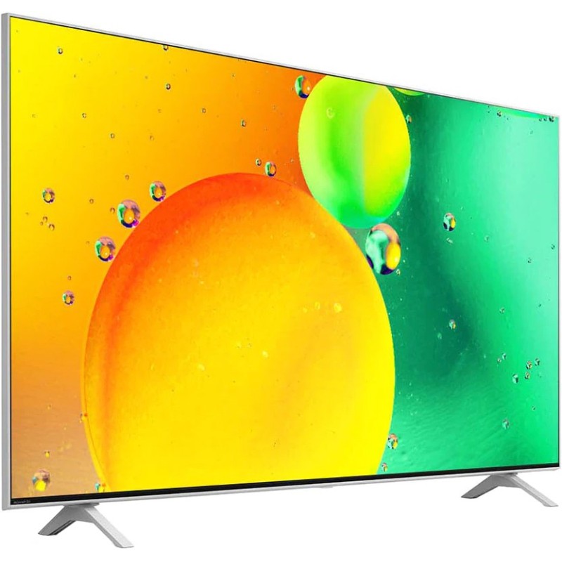 تلویزیون هوشمند ال جی 55NANO77 رنگ سفید با سیستم عامل webOS 7 یا webOS 22